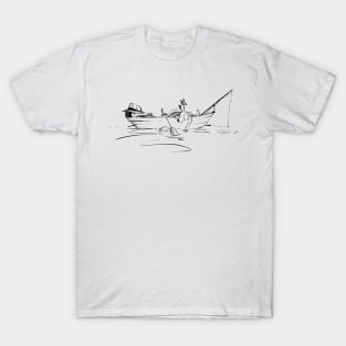 Relaxing in a Boat T-Shirt